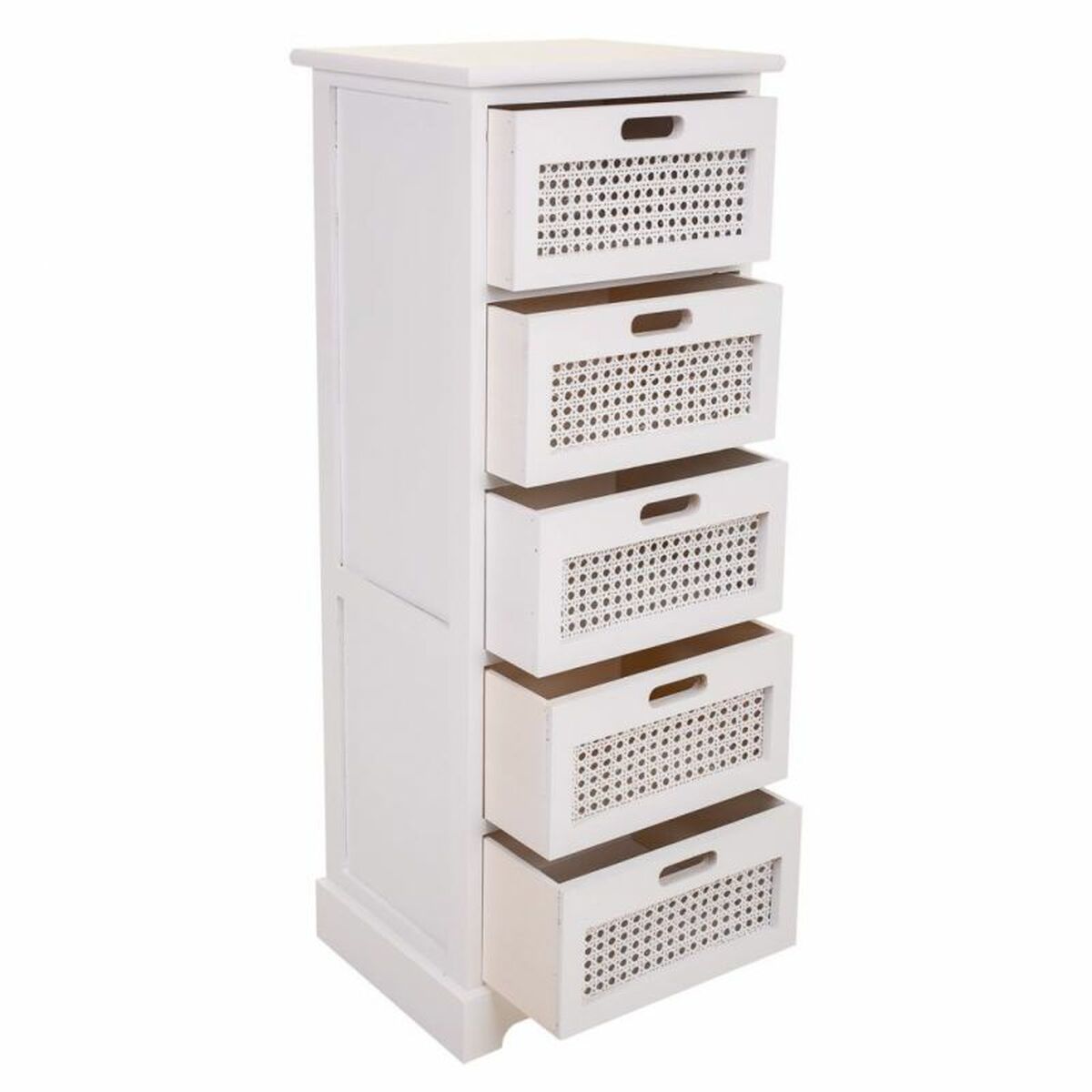 Byrå Alexandra House Living Vit Käpp Paulowniaträ Trä MDF 29 x 91 x 35 cm - 3