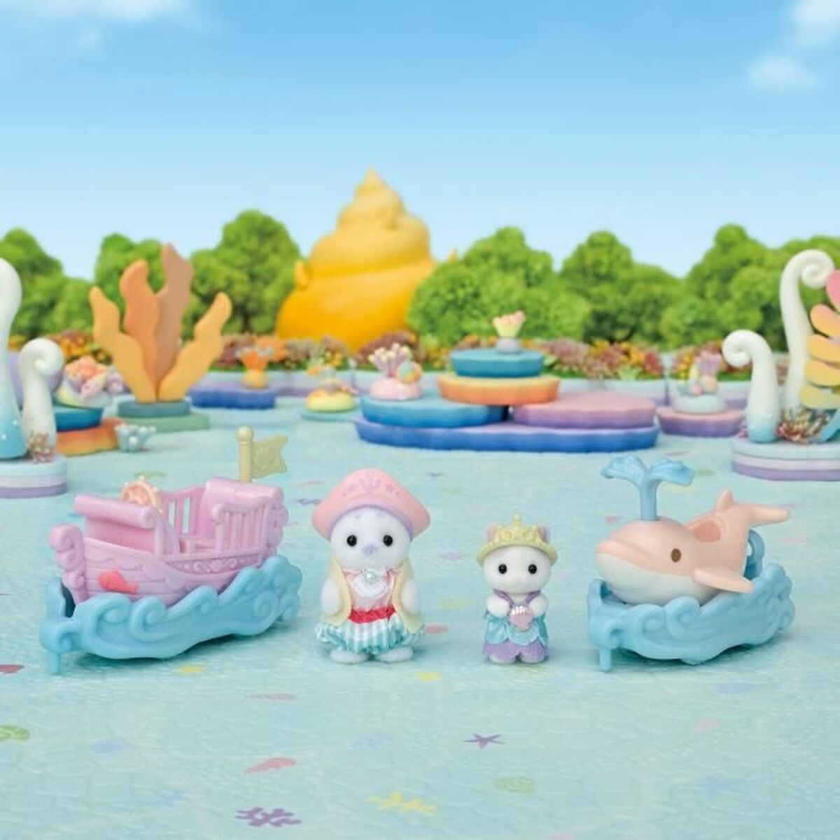 Playset Sylvanian Families Amusement Park Ride - Ride the Waves Multicolour - 3