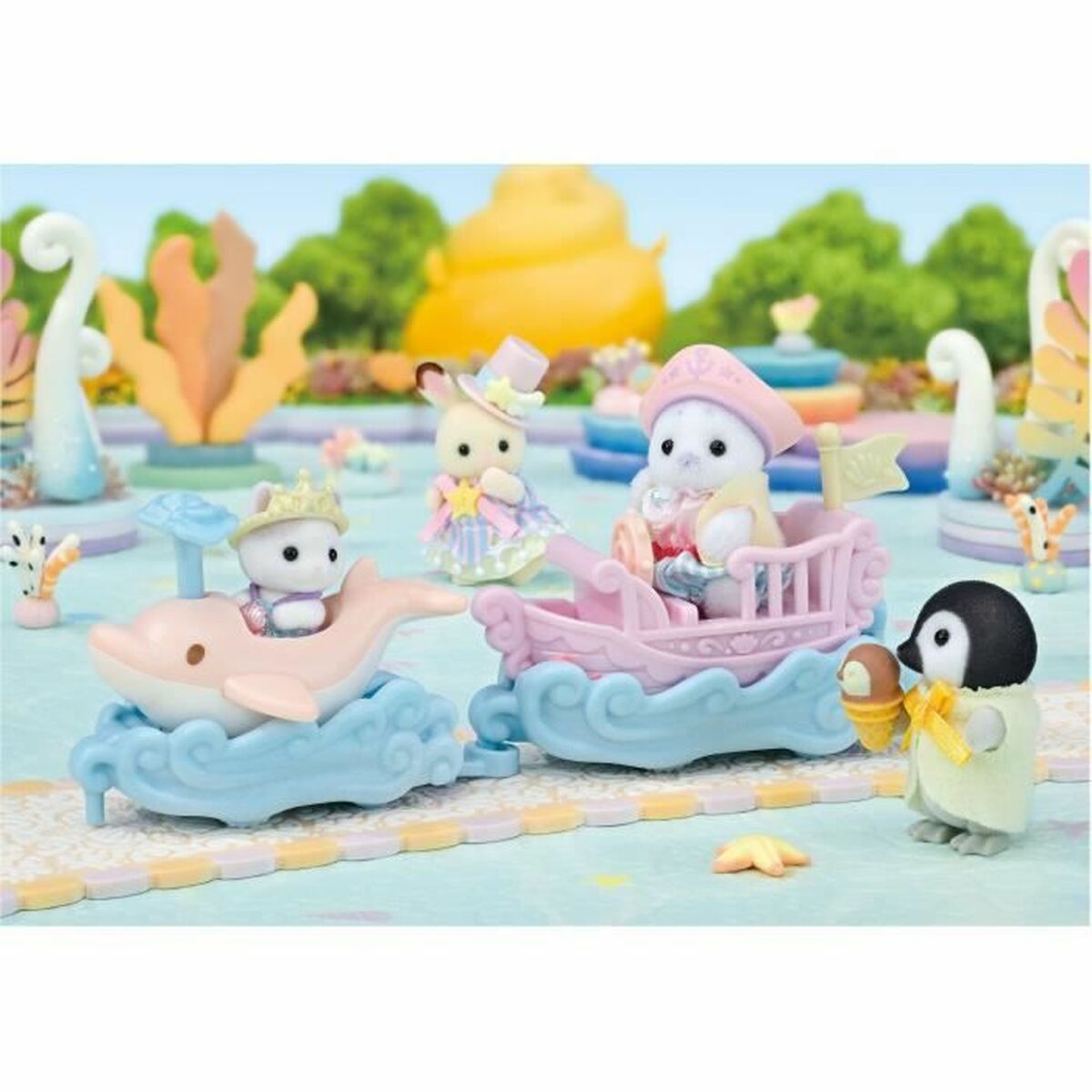 Playset Sylvanian Families Amusement Park Ride - Ride the Waves Multicolour - 2