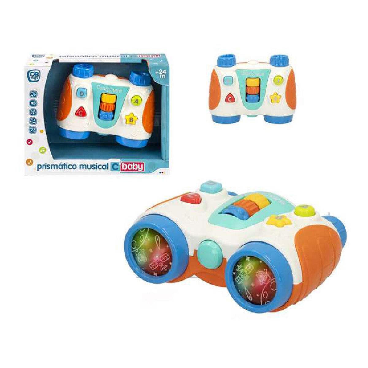 Interaktiv leksak för småbarn Colorbaby 13,5 x 6 x 10,5 cm Kikare