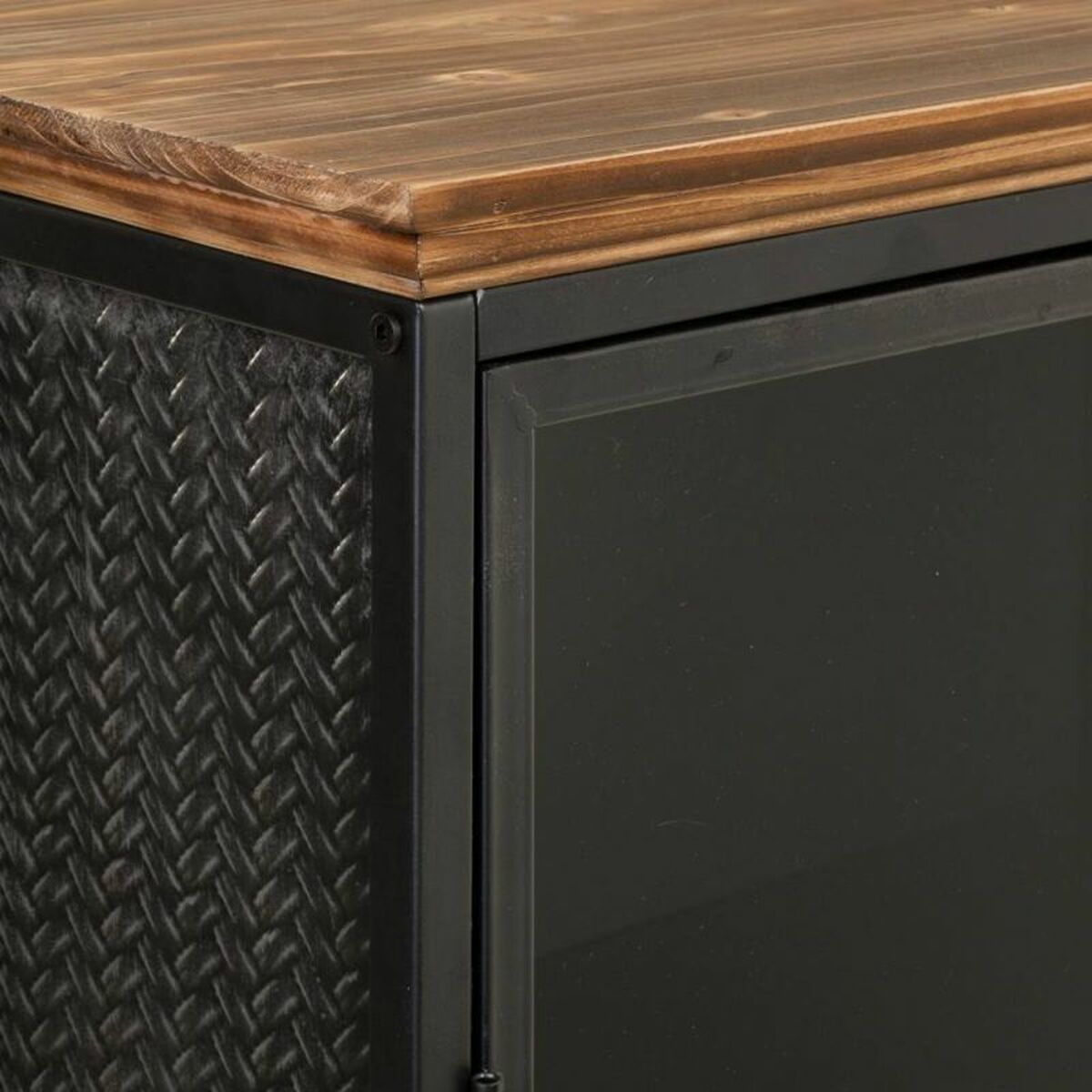 Flerfunktionslådor Alexandra House Living Brun Grå Trä Metall Glas 41 x 50 x 161 cm - 6