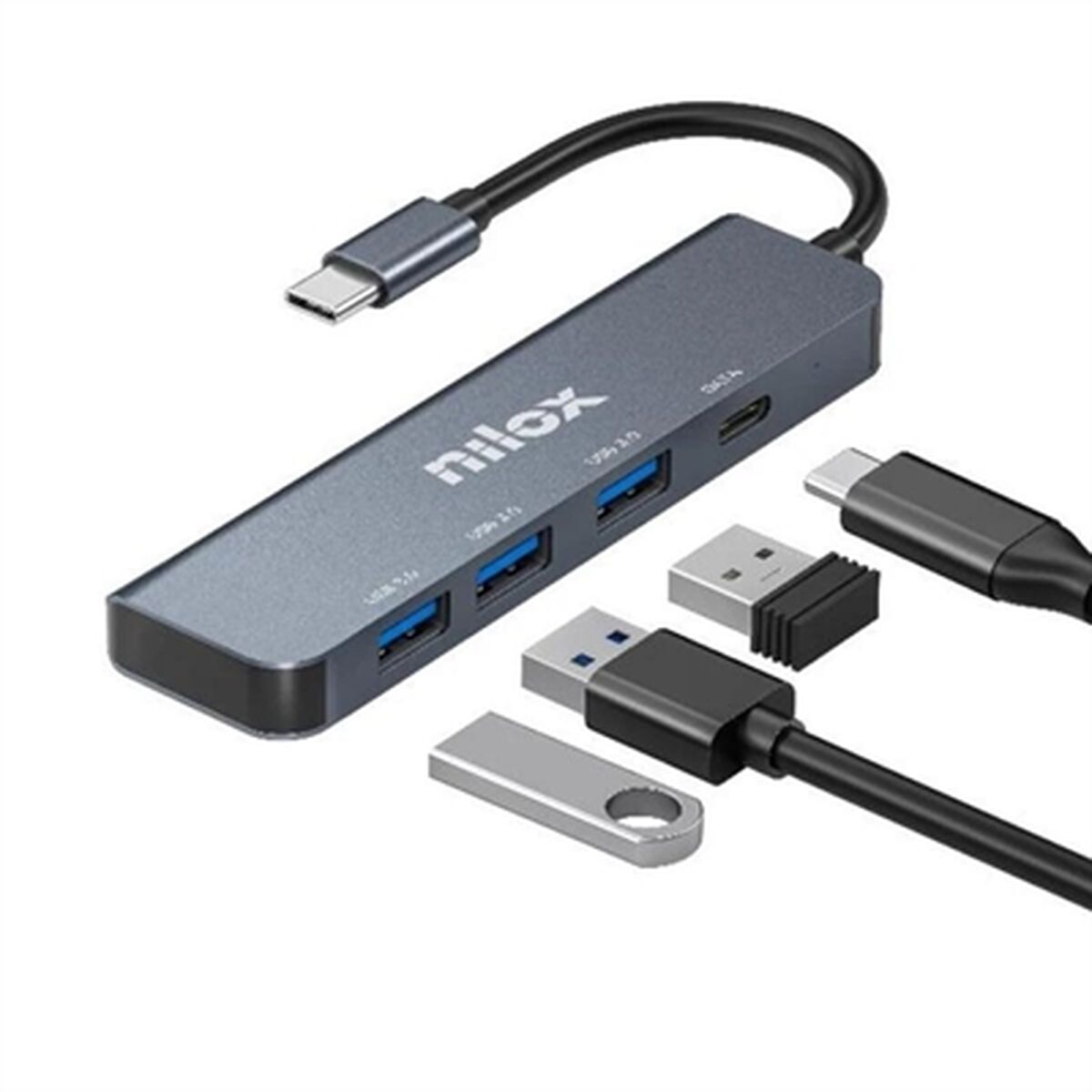 USB-kabel Nilox NXHUBUSBC04 - 3