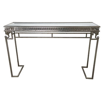 Mottagare DKD Home Decor Silvrig 117 x 31 x 75 cm