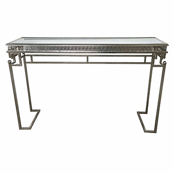 Mottagare DKD Home Decor Silvrig 117 x 31 x 75 cm