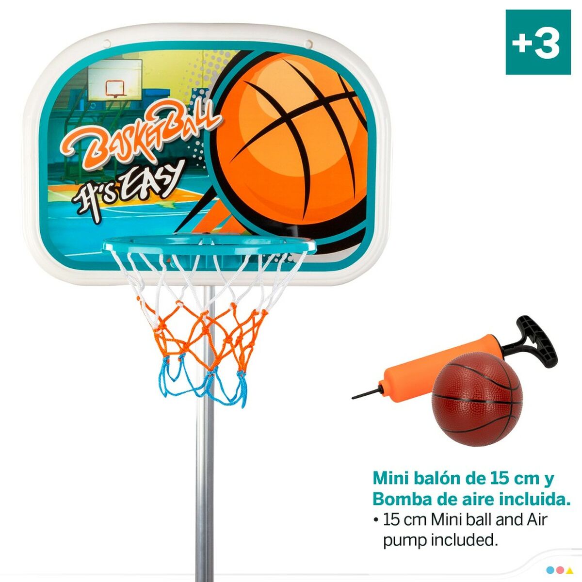 Basketkorg Colorbaby 46,5 x 165 x 40 cm (2 antal) - 8