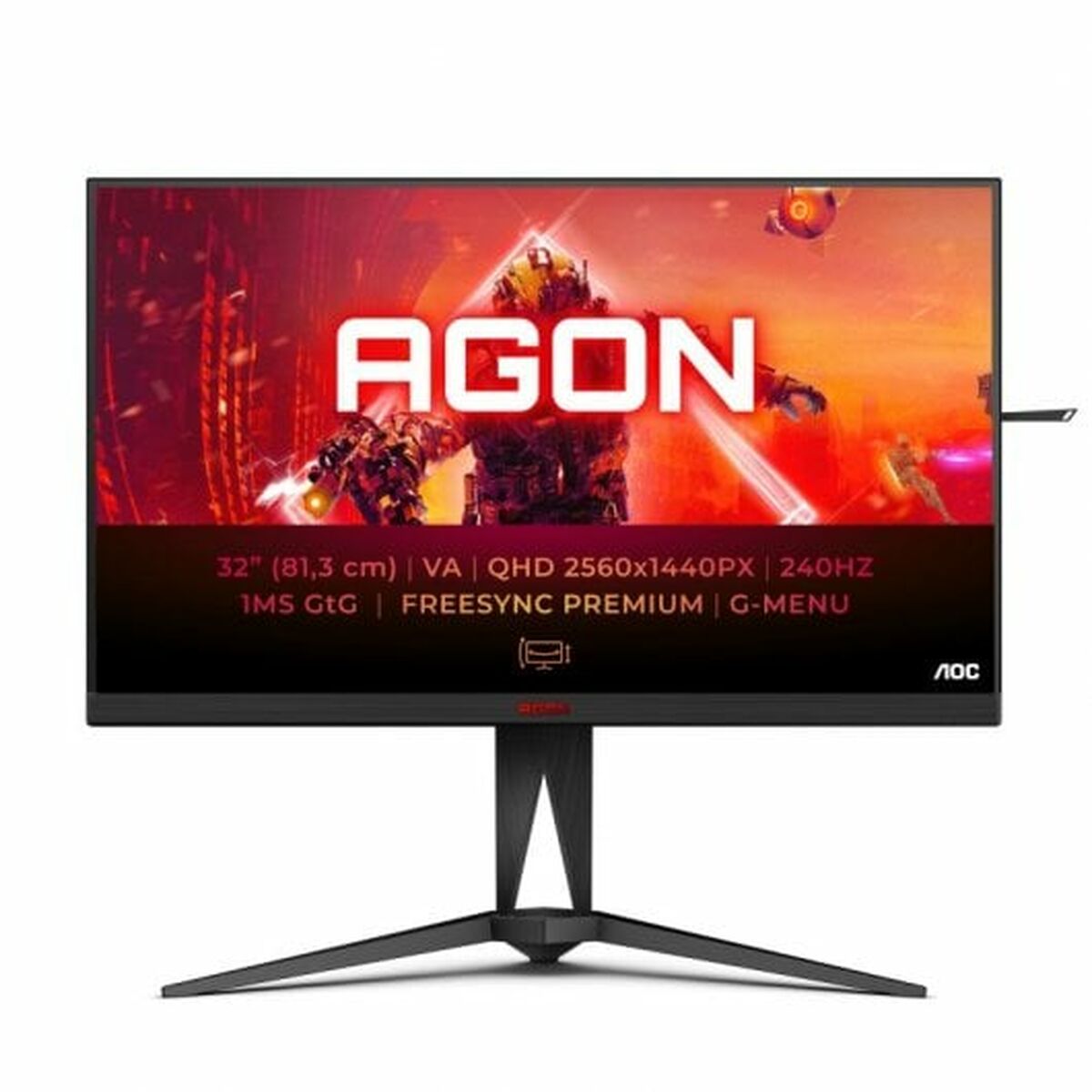 Monitor Gaming AOC 31,5" Quad HD