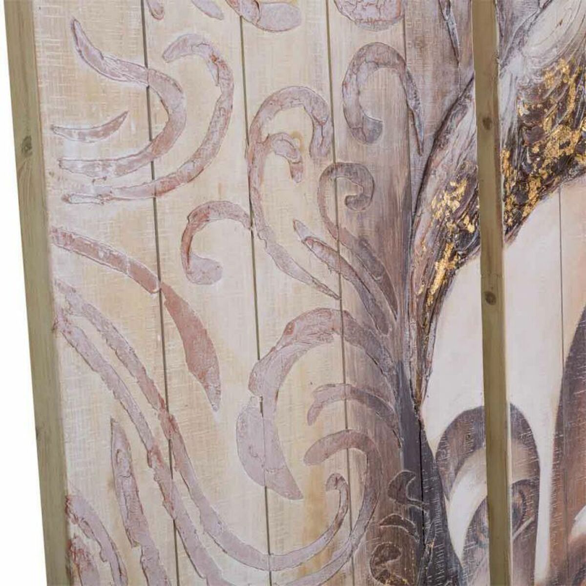 Tavla Alexandra House Living Asia Granträ Trä MDF 150 x 4 x 50 cm - 6