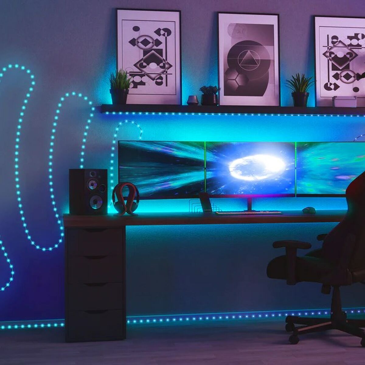 LED-krans Twinkly TWD400STP-TEU Multicolour Jul 2 m (1 Delar) - 3