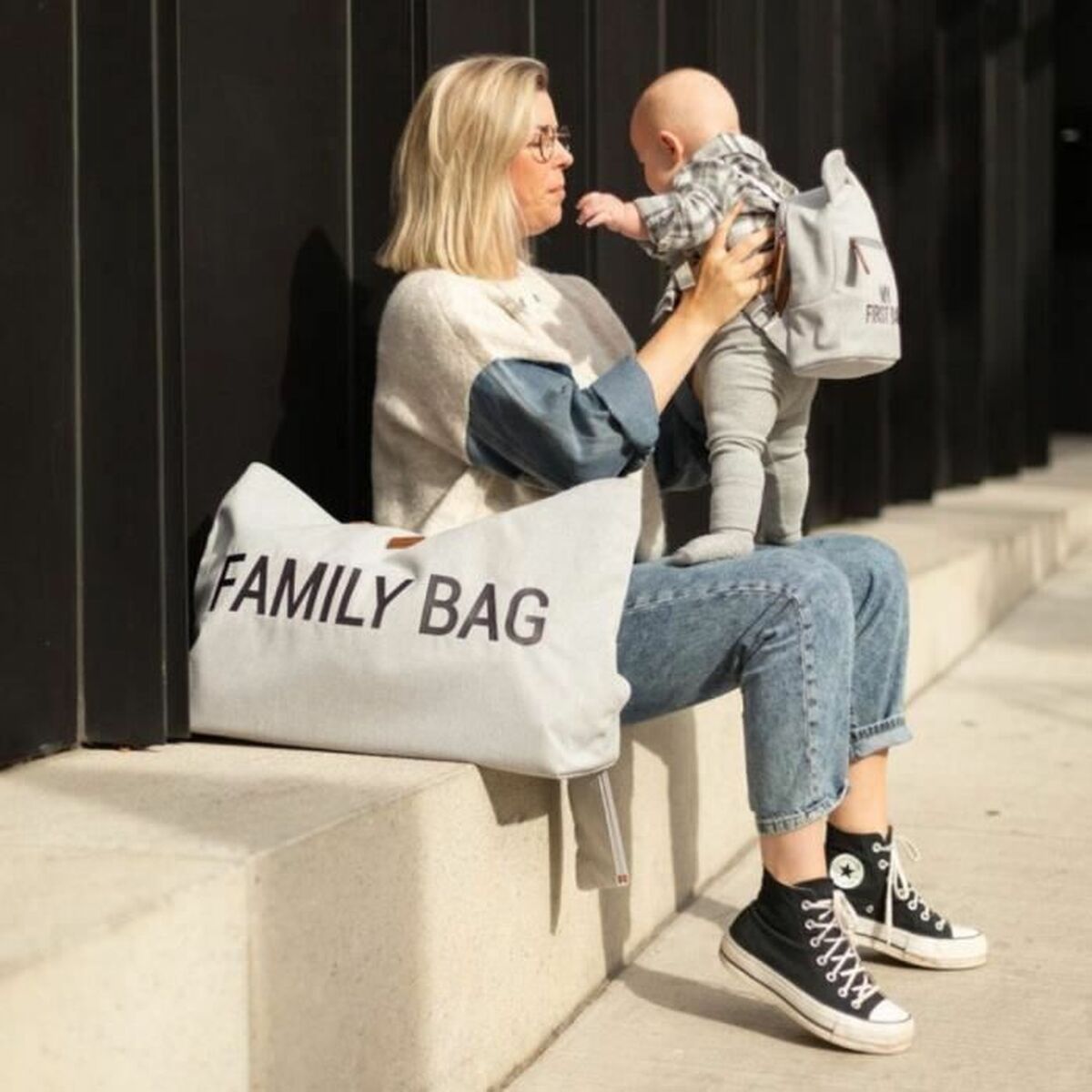 Bag för blöjbyte Childhome Family Bag Grå - 3