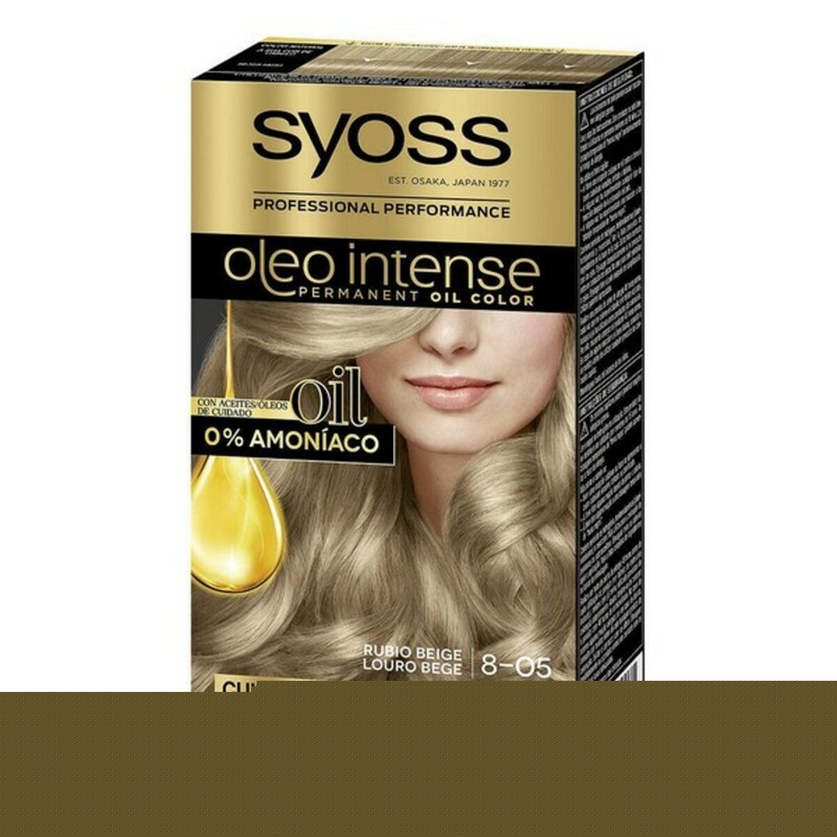Permanent färg Syoss Olio Intense Beige Blont Nº 8,05 Platinablont Nº 8.05-Rubio Beige - 2