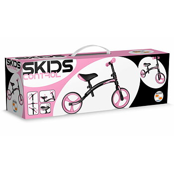 Barncykel SKIDS CONTROL   Utan pedaler Svart Rosa