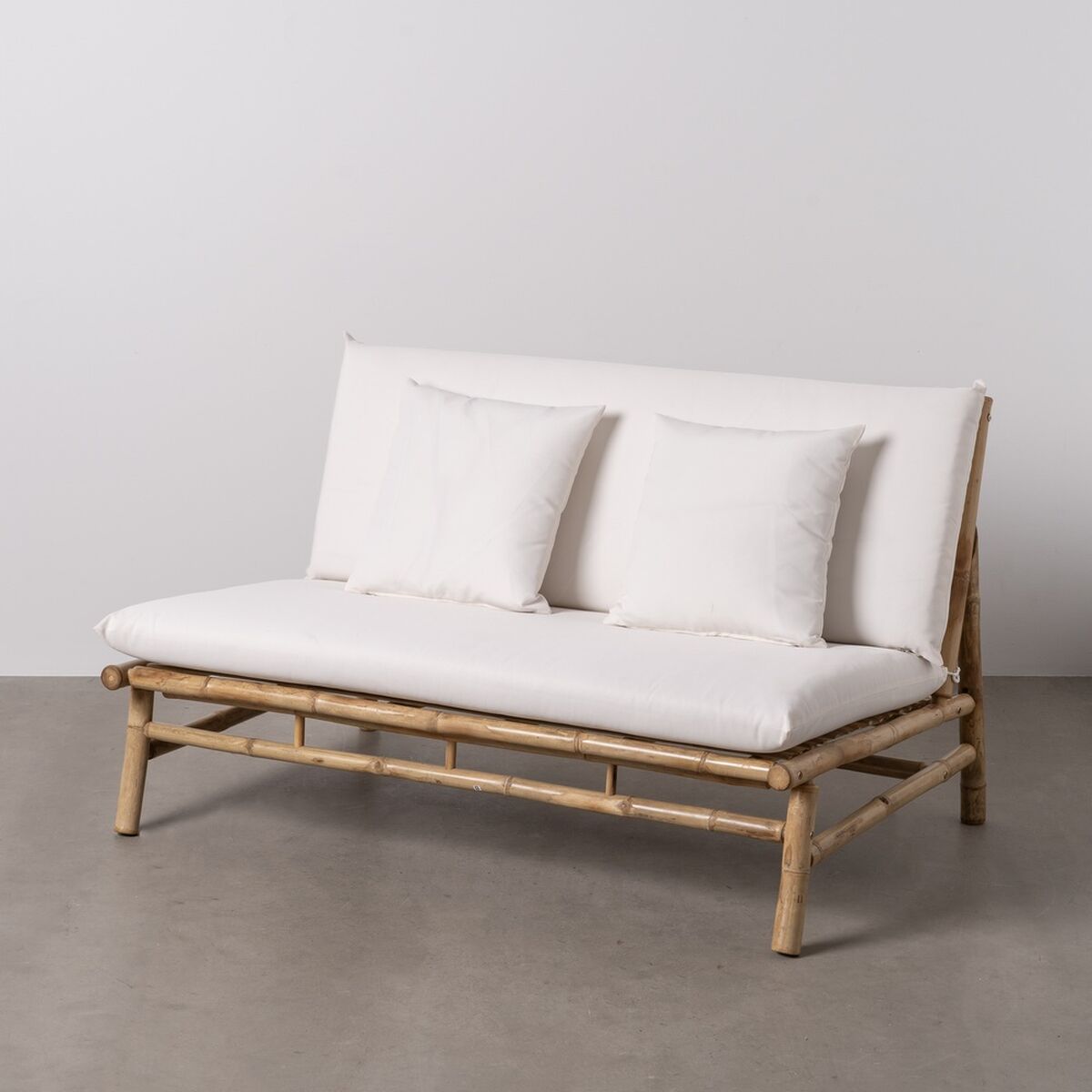 2-mans soffa Naturell 135 x 86 x 81 cm - 2