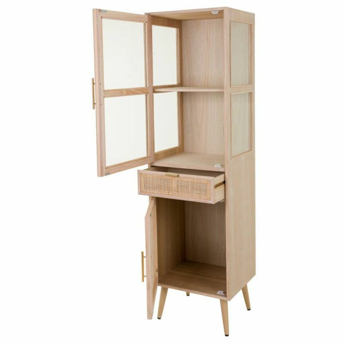 Skåp Alexandra House Living Naturell Trä MDF 173 x 40 x 46 cm - 4