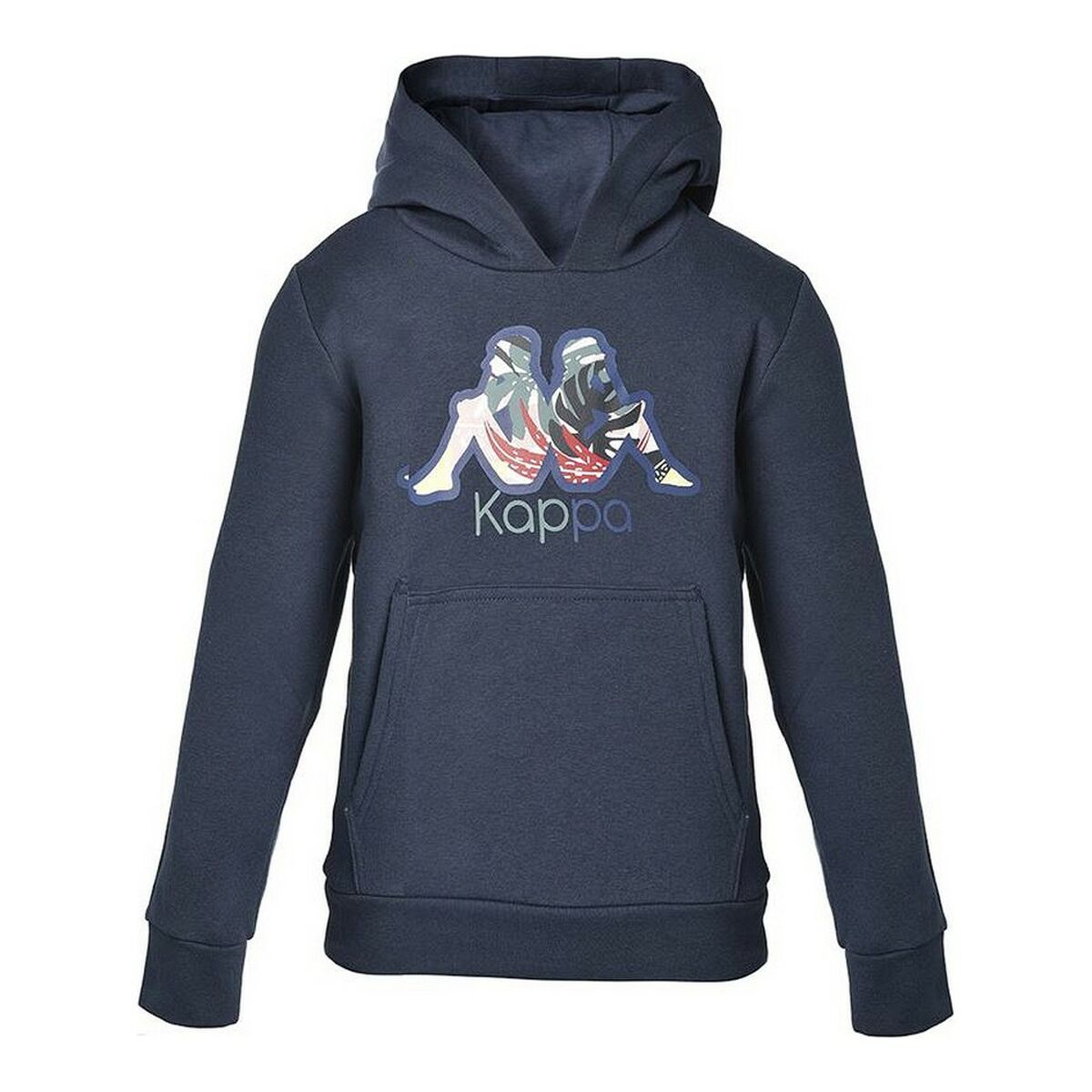 Tröja med huva Unisex Kappa Cache Mörkblå - 4