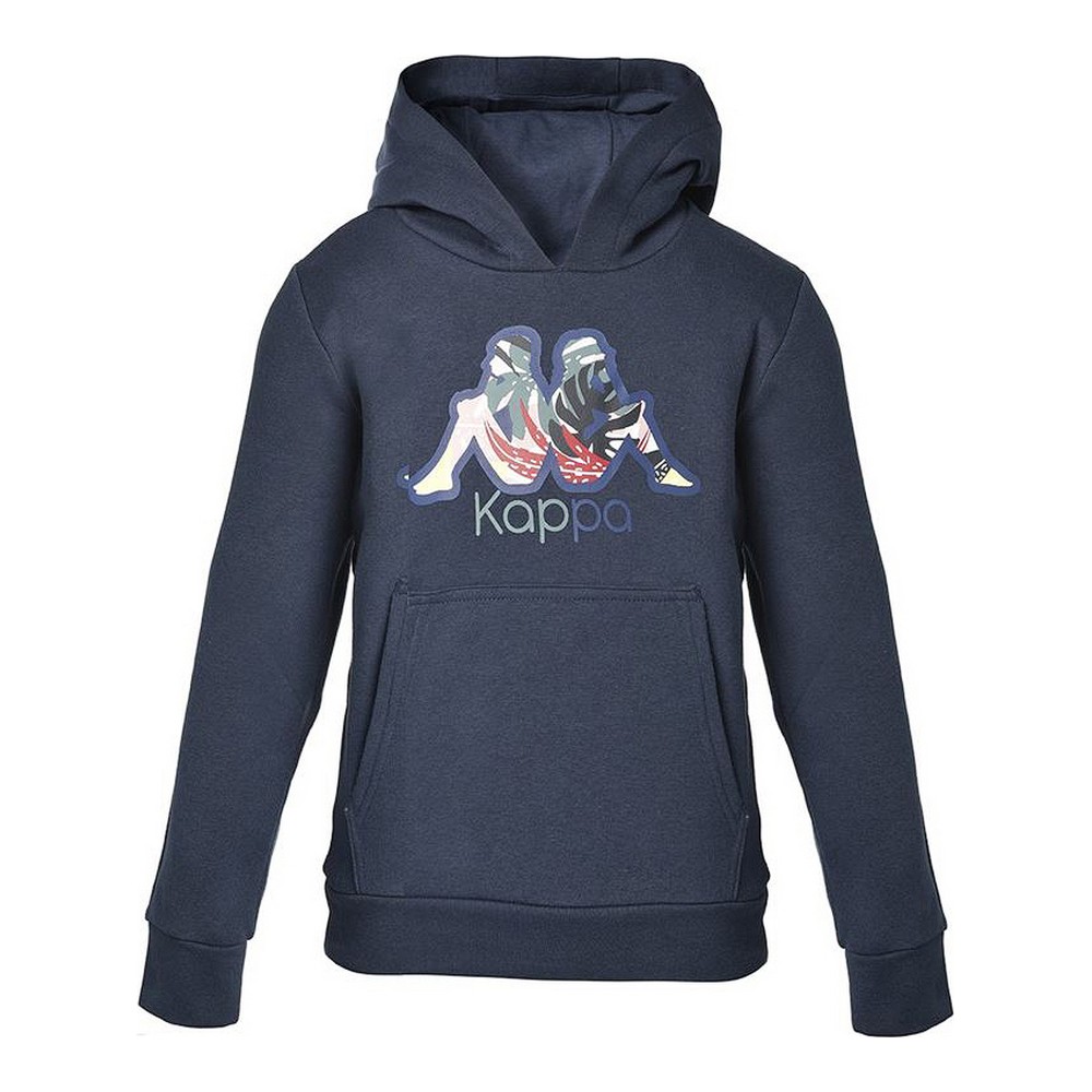 Tröja med huva Unisex Kappa Cache Mörkblå