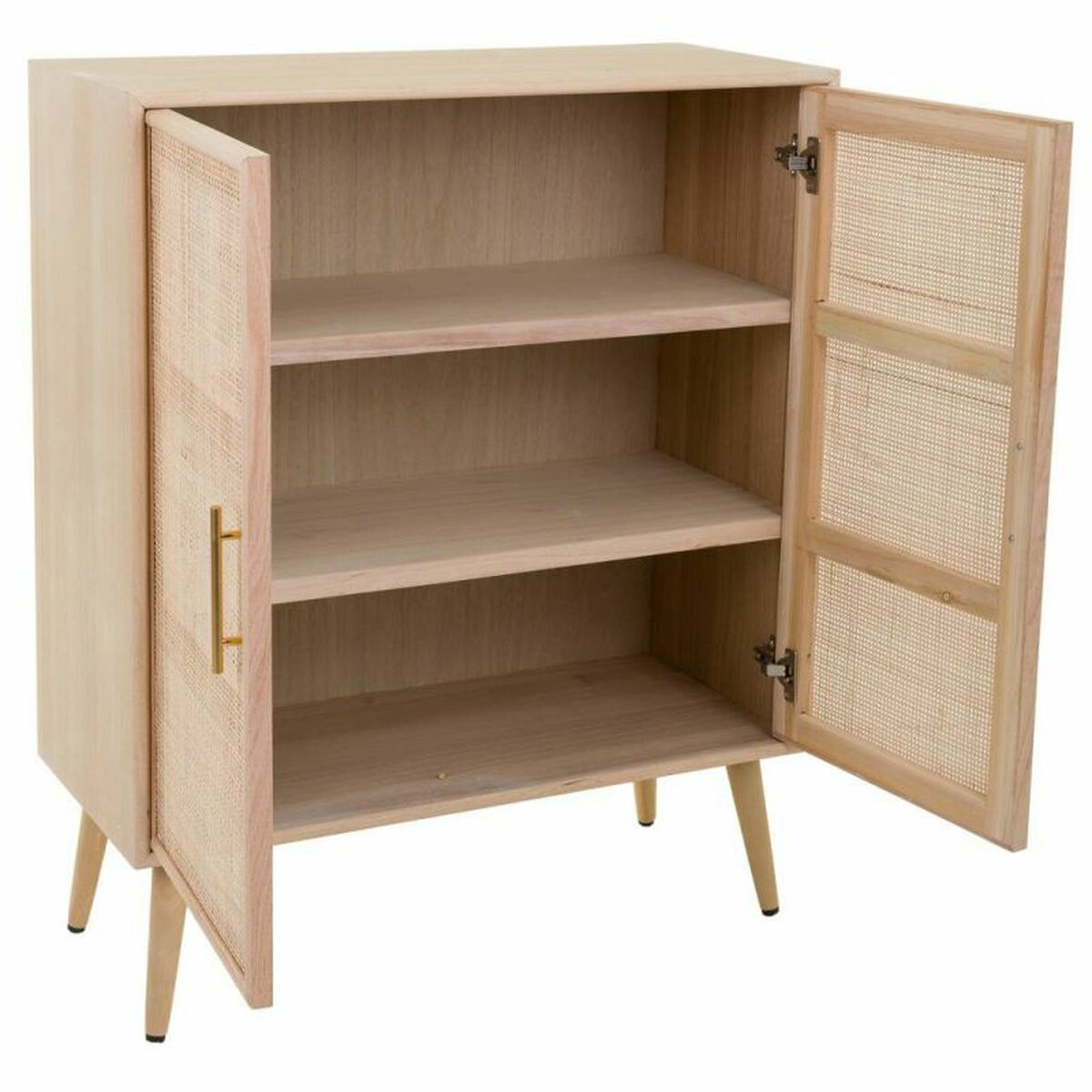 Skåp Alexandra House Living Naturell Trä MDF 37 x 101 x 80 cm - 4