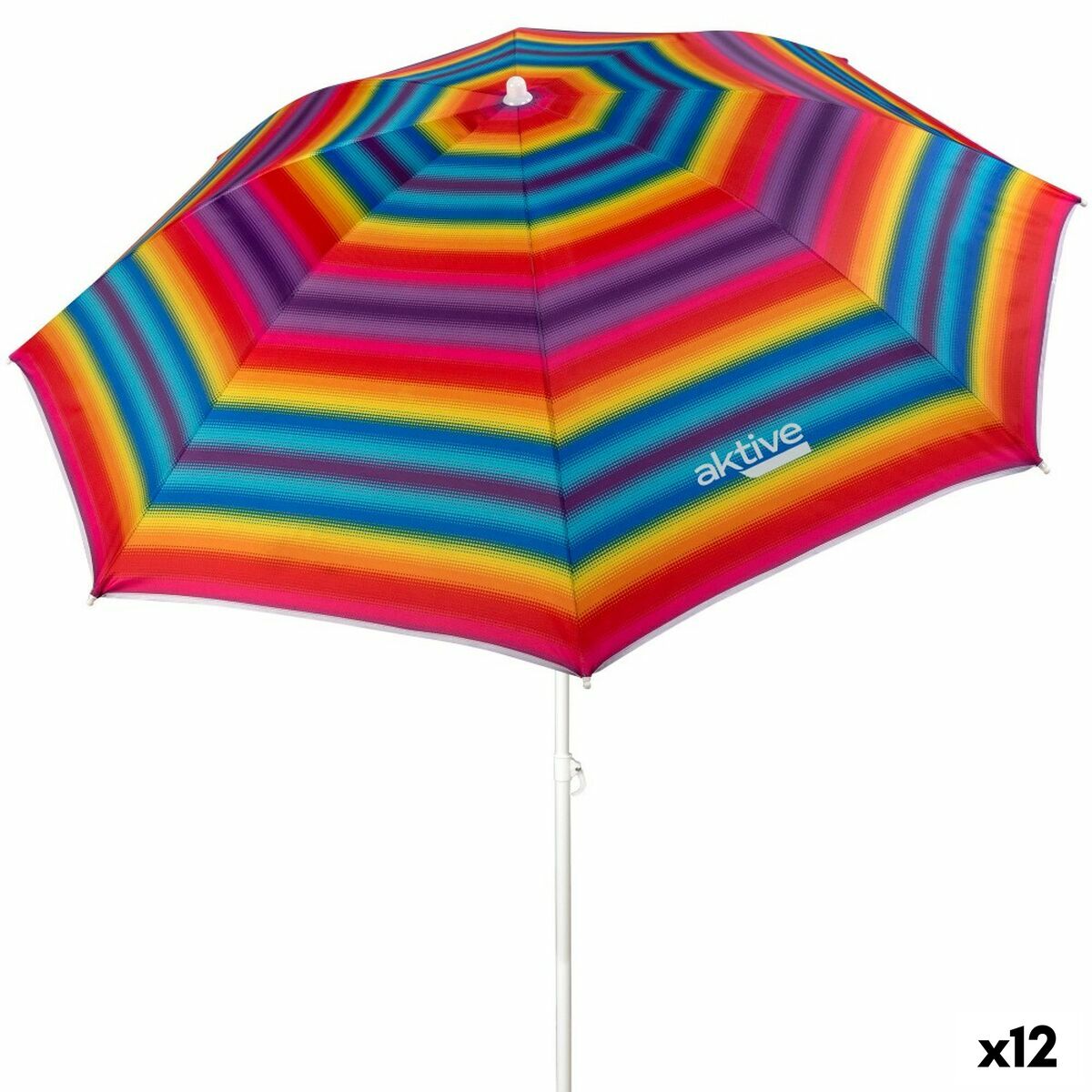 Paraply Aktive Multicolour 180 x 185 x 180 cm (12 antal) - 5