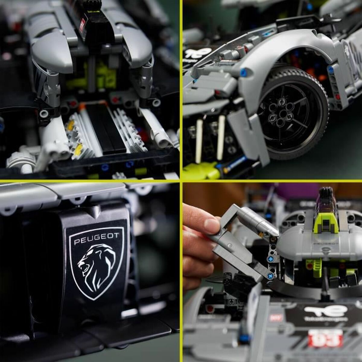 Byggsats Lego Technic 42156 Peugeot 9x8 24h Le Mans Hybrid Hypercar - 5