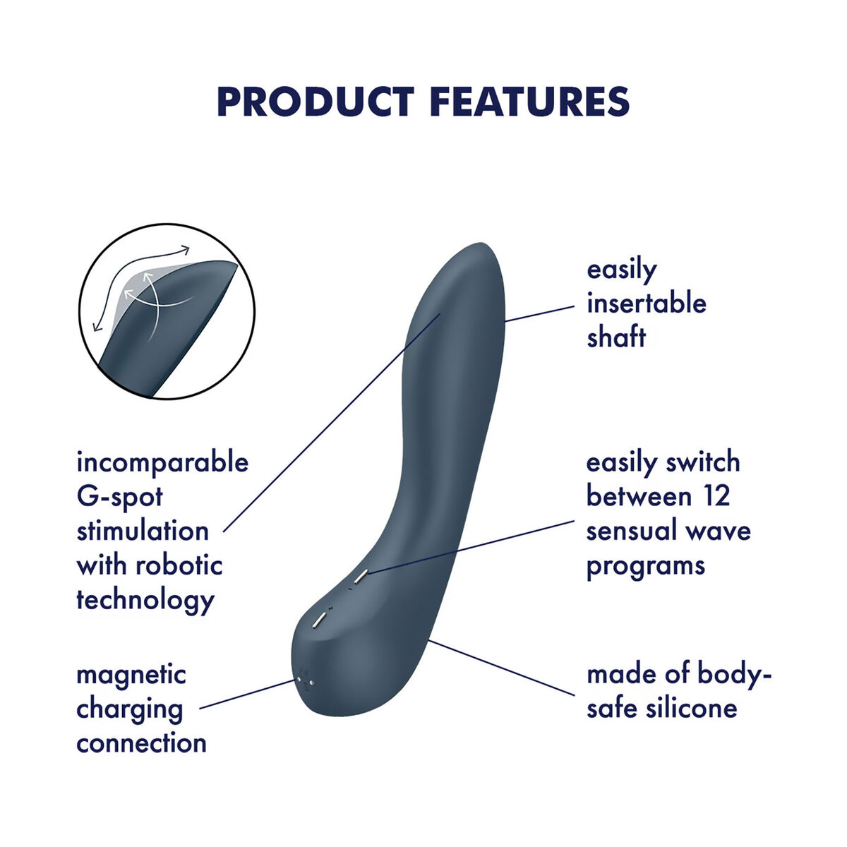 G-spotvibrator Satisfyer Svart - 4