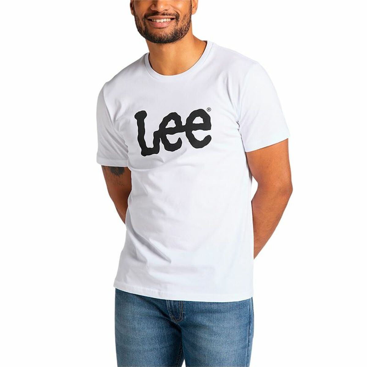 T-shirt med kortärm Herr Lee Wobbly Logo 2XL