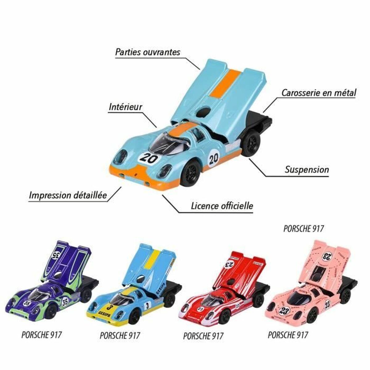 Bil Majorette Porsche 917 giftpack - 4