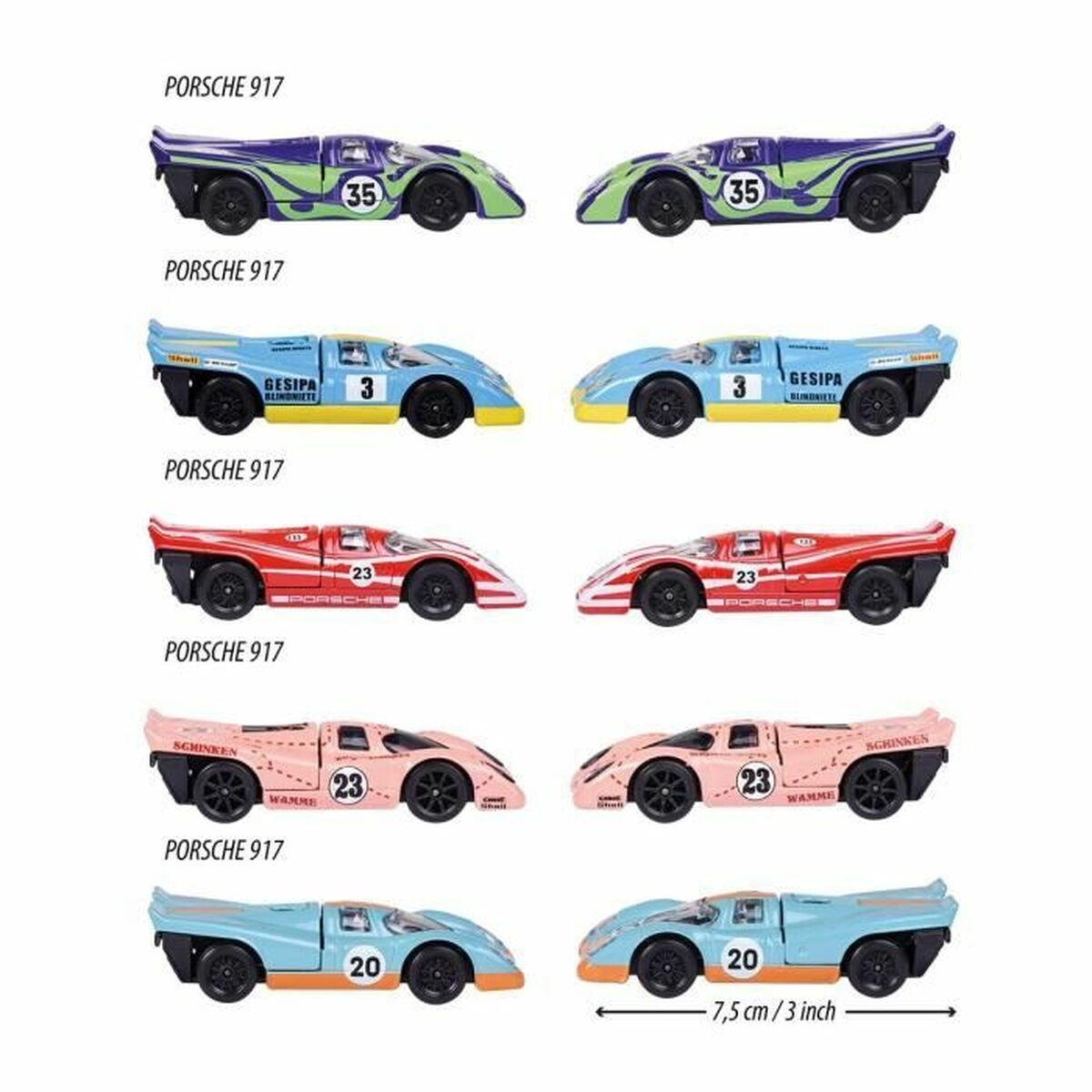 Bil Majorette Porsche 917 giftpack - 2