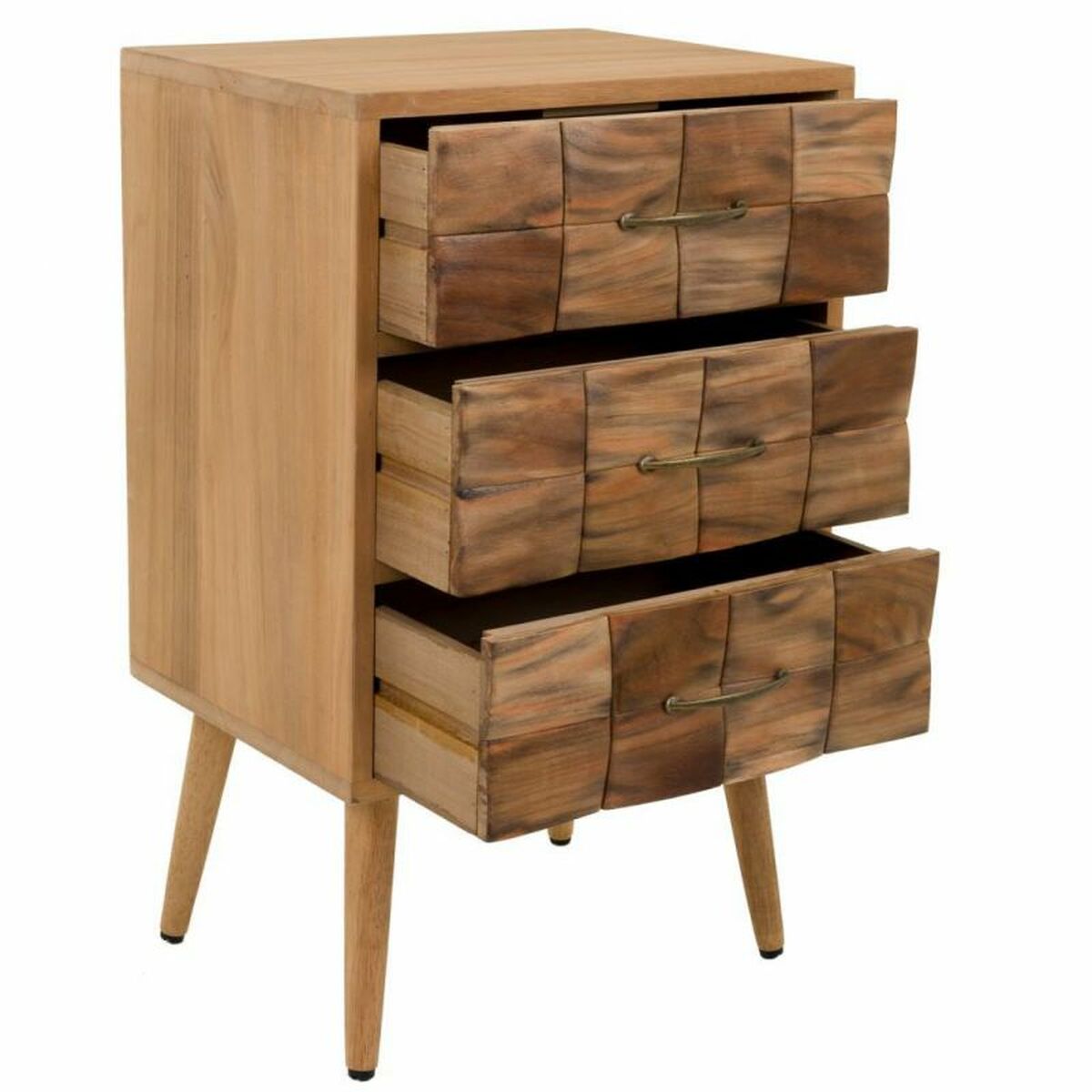 Byrå Alexandra House Living Naturell Paulowniaträ 75 x 38 x 45 cm - 3