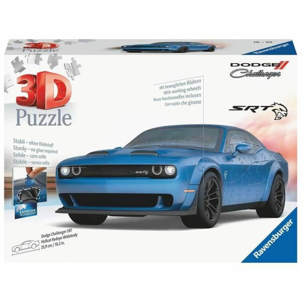 Pussel Ravensburger Dodge Challenger Hellcat Redeye Widebody 108 Delar - 4