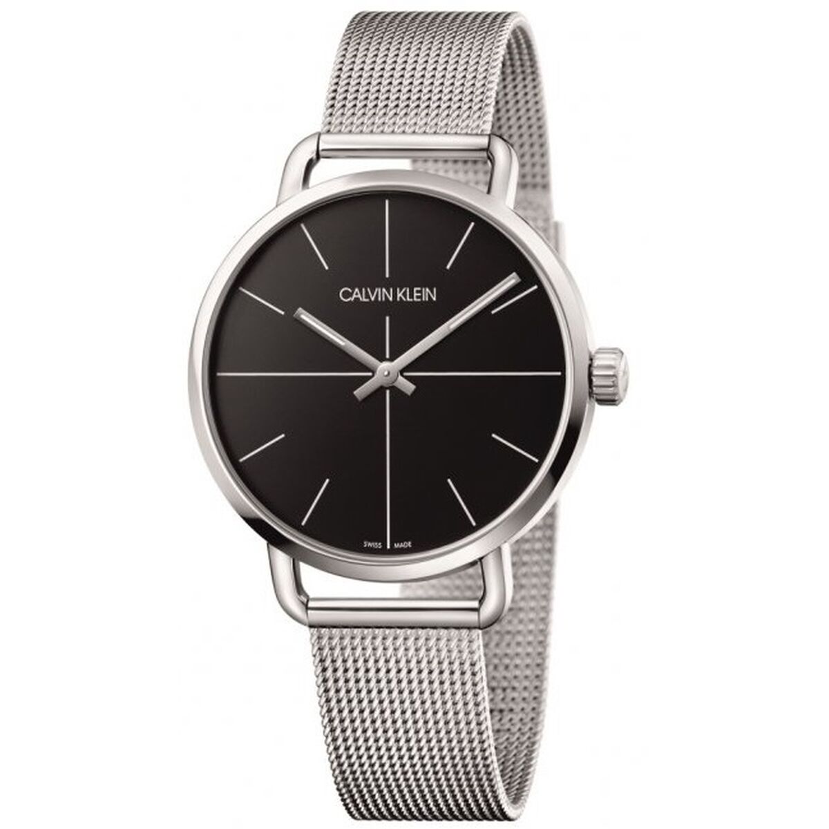 Herrklocka Calvin Klein K7B21121 Svart Silvrig