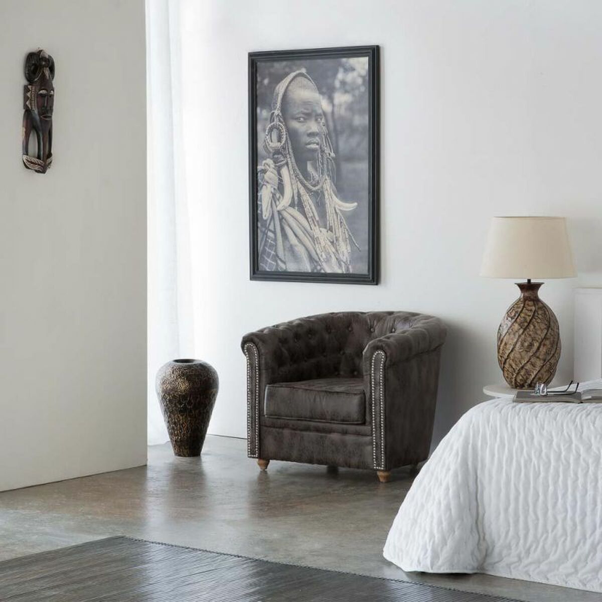 Tavla Alexandra House Living Mangoträ 109 x 3 x 75 cm - 2