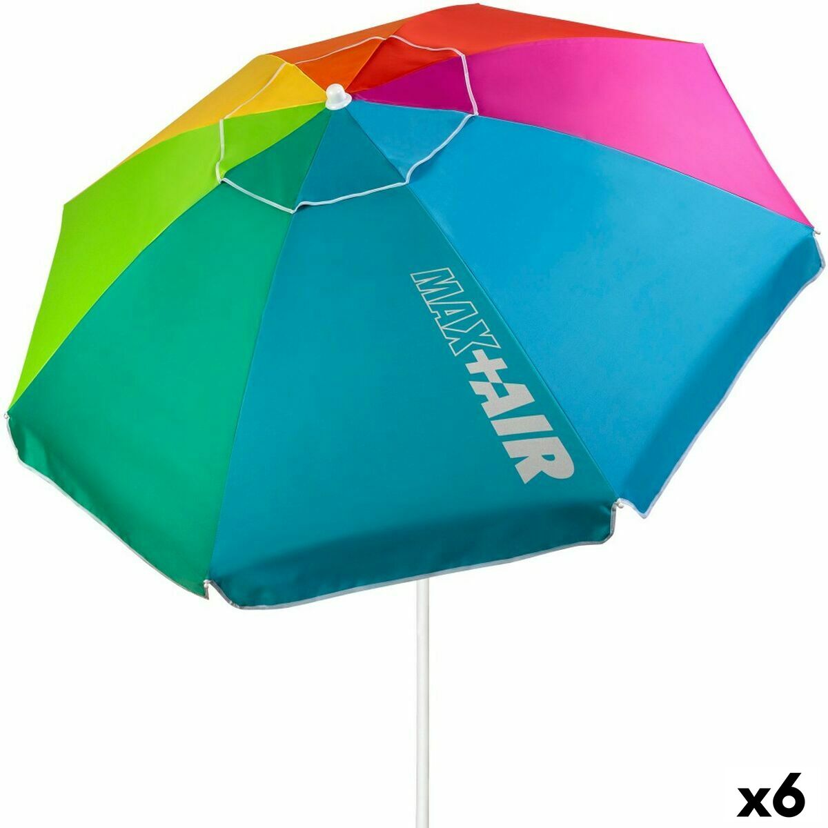 Paraply Aktive Multicolour 200 x 200 x 200 cm 200 x 203 x 200 cm (6 antal) - 4