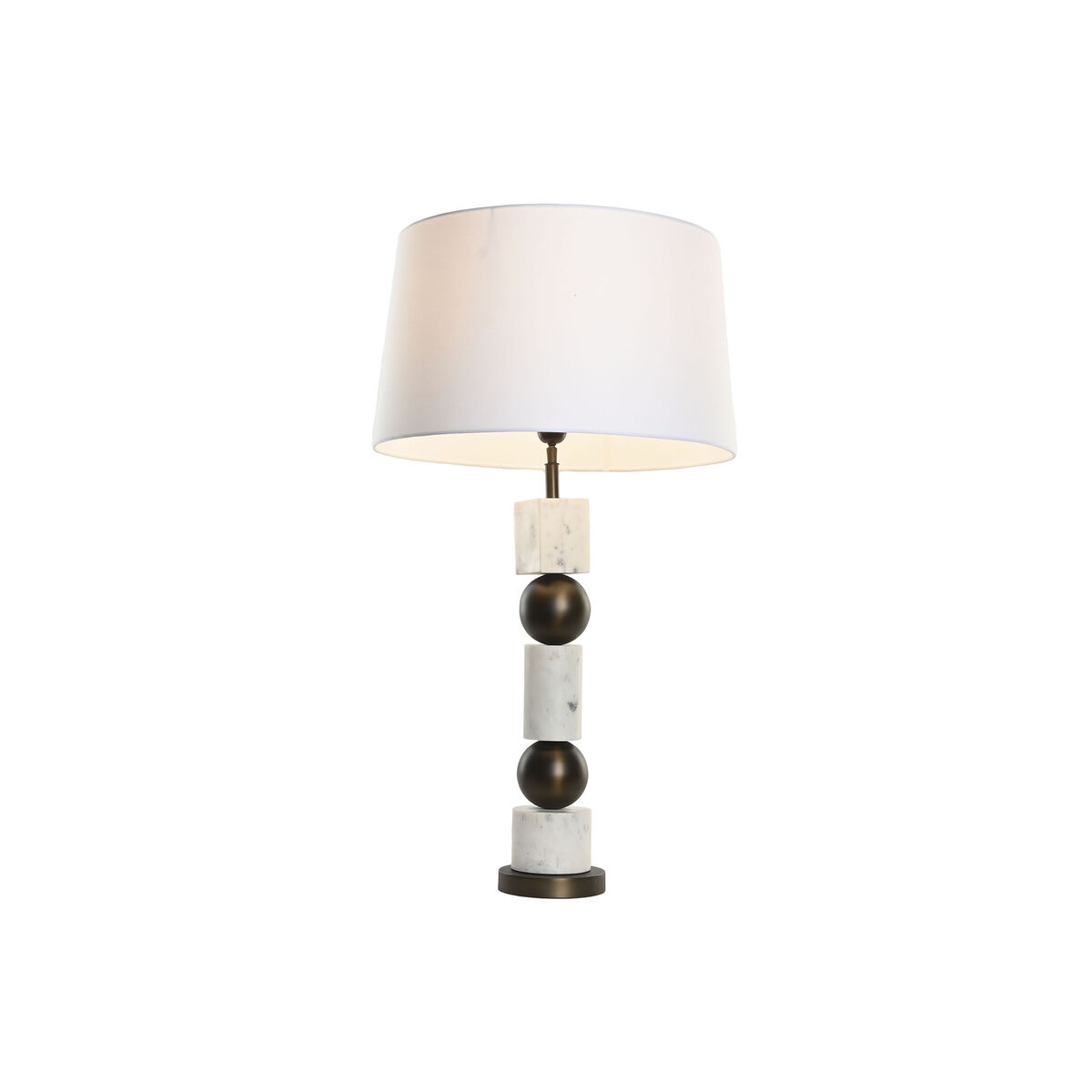 Bordslampa Home ESPRIT Vit Brons 50 W 220 V - 2