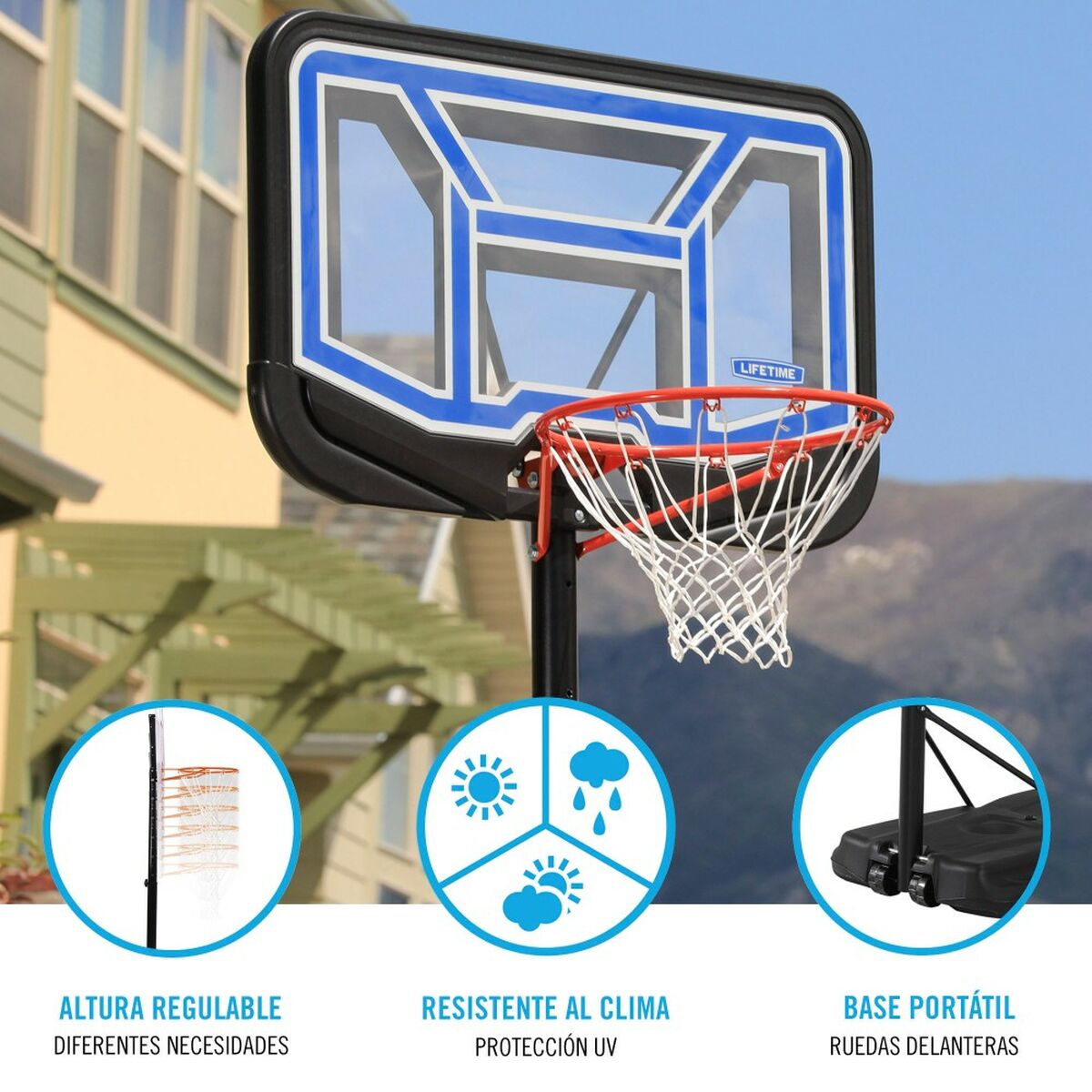Basketkorg Lifetime 110 x 305 x 159 cm - 5