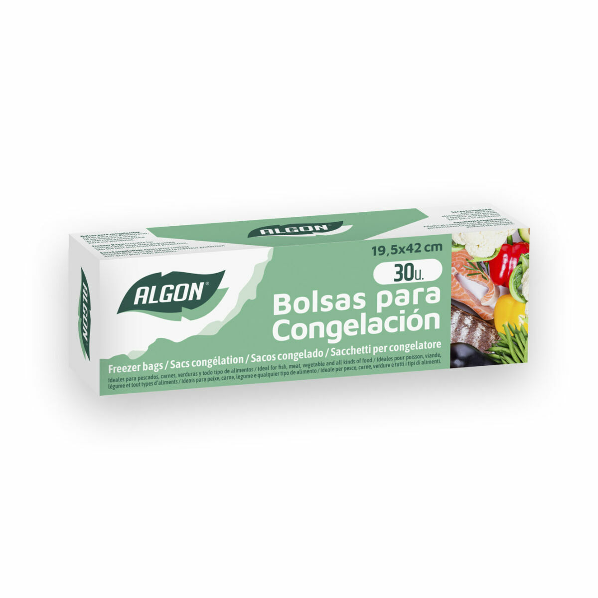 Set med återanvändningsbara livsmedelspåsar Algon 30 Delar 19,5 x 42 cm (24 antal) - 3