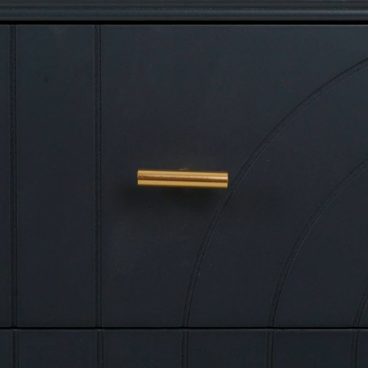 Kommod Alexandra House Living Gyllene Mörkgrå Trä MDF 78 x 37 x 80 cm - 7