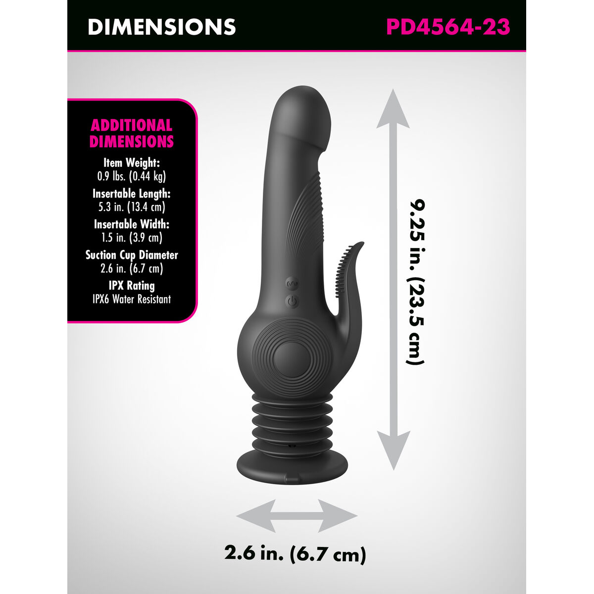 G-spotvibrator Pipedream Fetish Fantasy Series Svart - 8