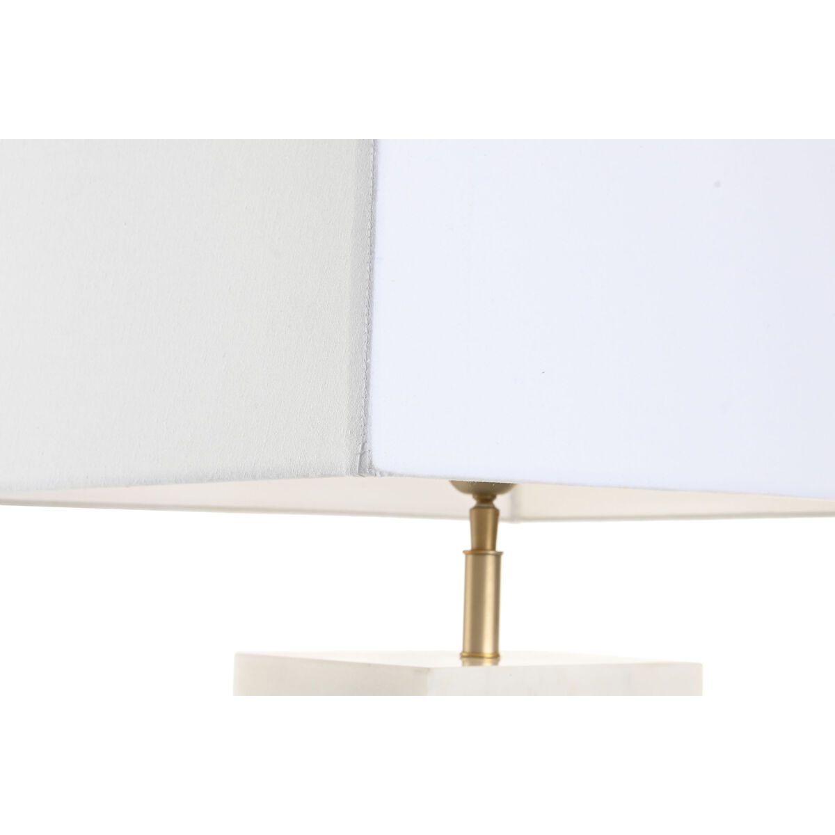 Bordslampa Home ESPRIT Vit Gyllene 50 W 220 V - 3