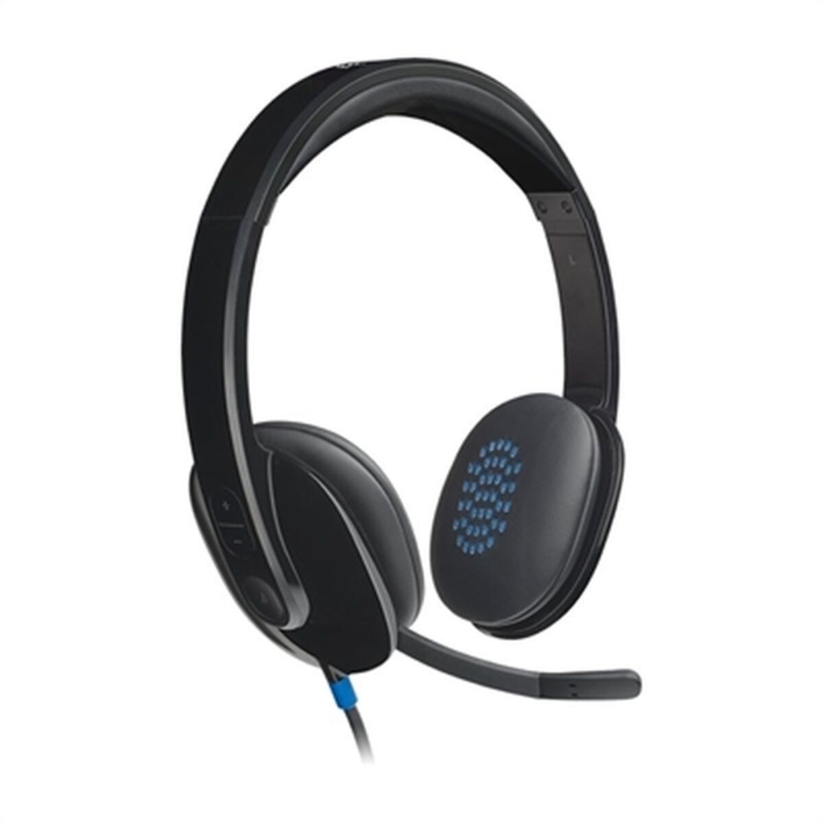 Hörlurar med mikrofon Gaming Logitech H540 Svart - 3
