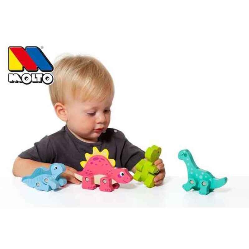 Set med dinosaurier Moltó 21295 4 Delar - 4