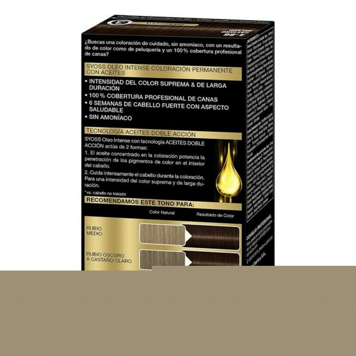 Permanent färg Syoss Olio Intense Kallt kastanjebrunt Nº 4,86 Platinablont Nº 4.86-Castano Helado - 3