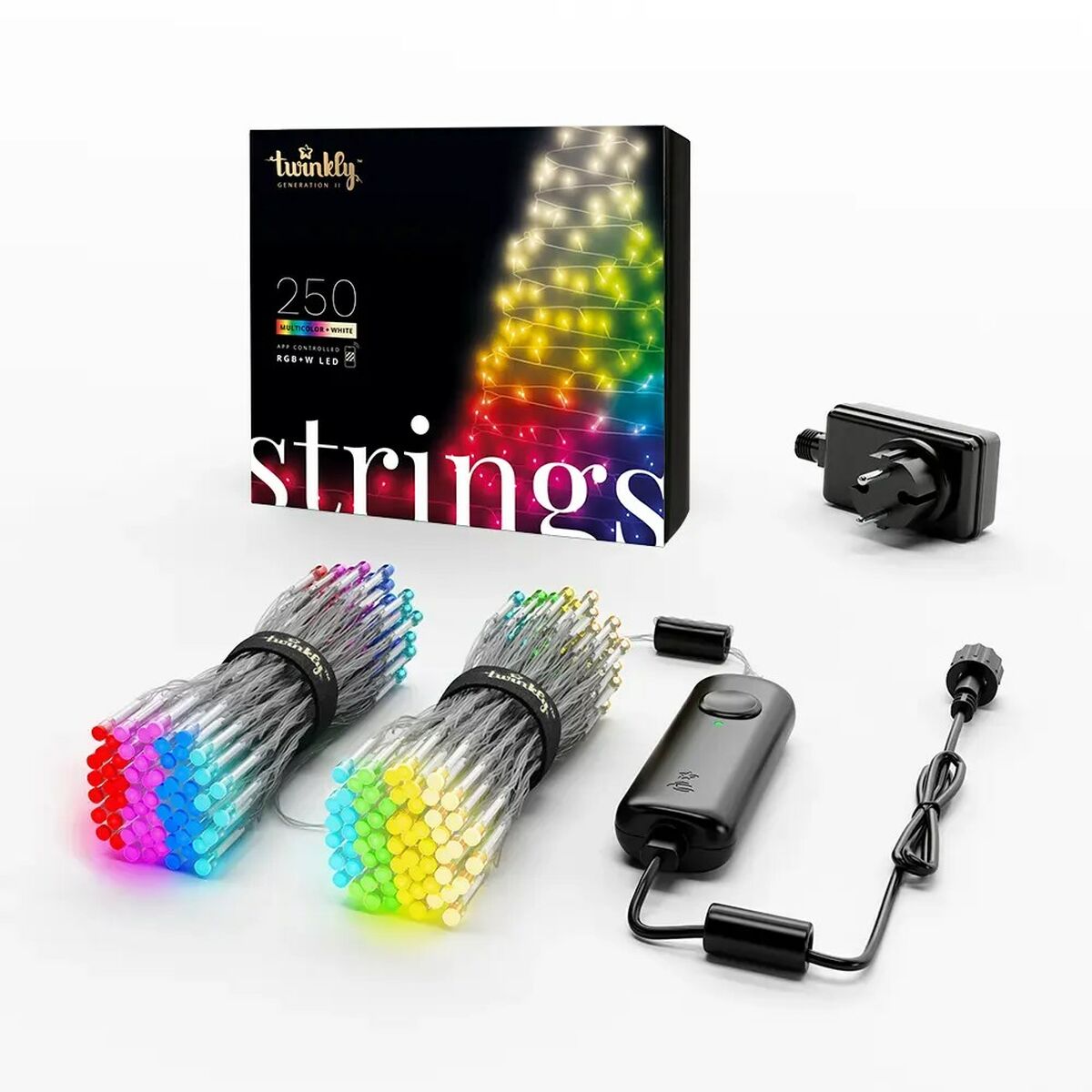 LED-krans Twinkly TWS250SPP-TEU Jul 10 W Vit Multicolour - 4