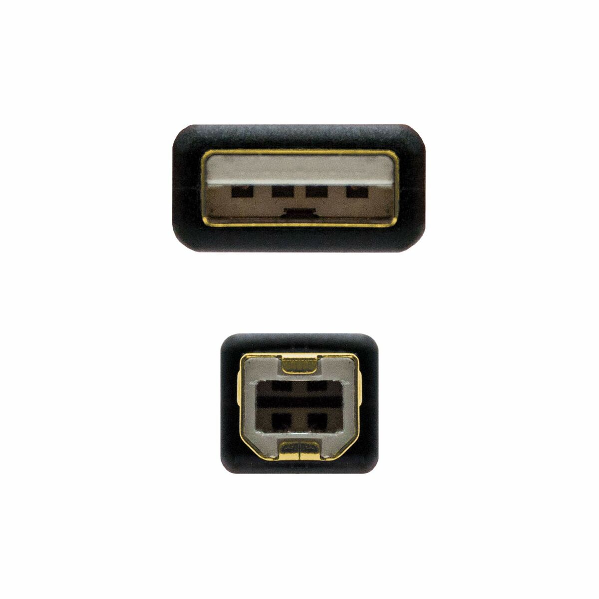 USB 2.0 A till USB B Kabel NANOCABLE 10.01.1203 Svart 3 m (1 antal) - 7
