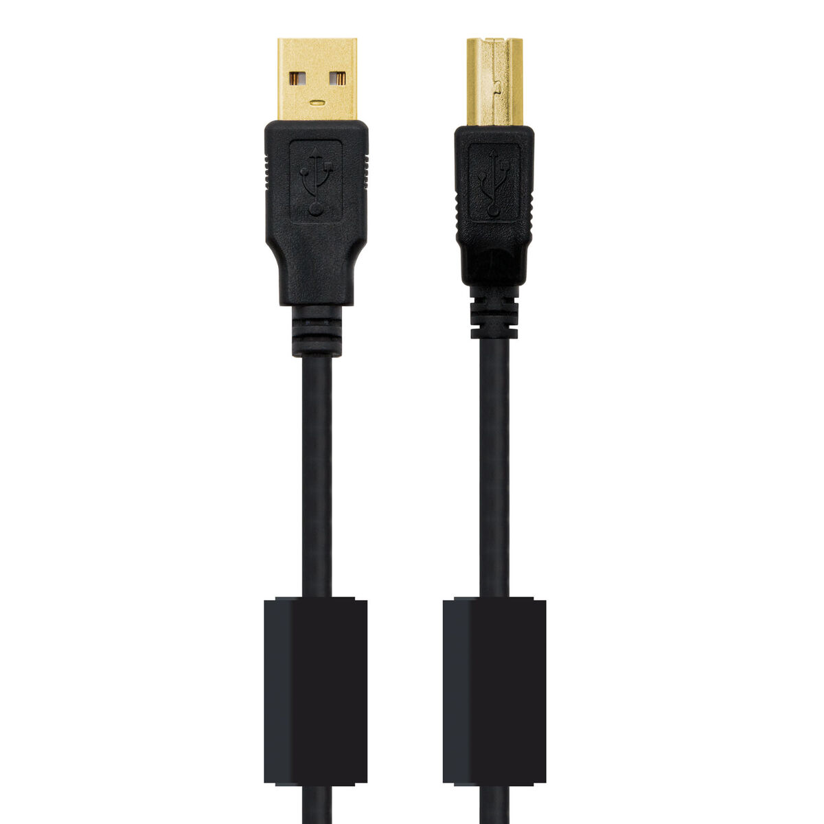 USB 2.0 A till USB B Kabel NANOCABLE 10.01.1203 Svart 3 m (1 antal) - 6
