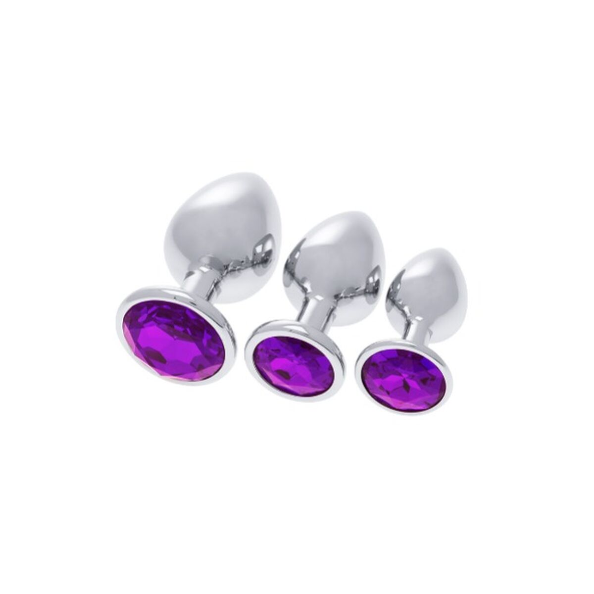 Analplugg S Pleasures Silvrig Lila