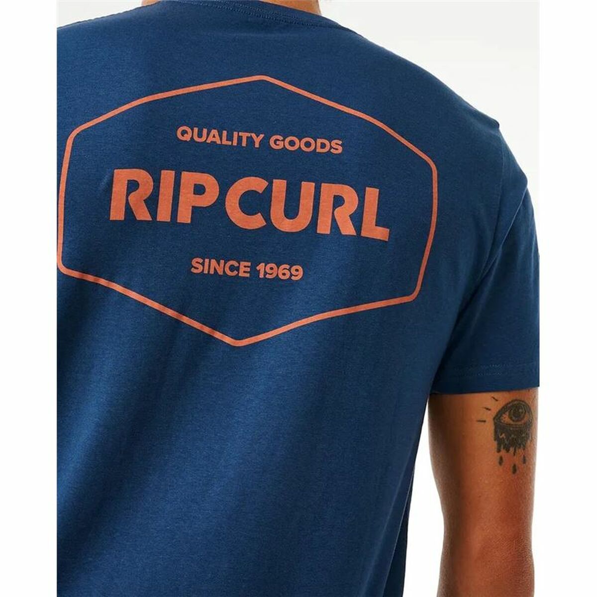 T-shirt med kortärm Herr Rip Curl Stapler  Blå - 5