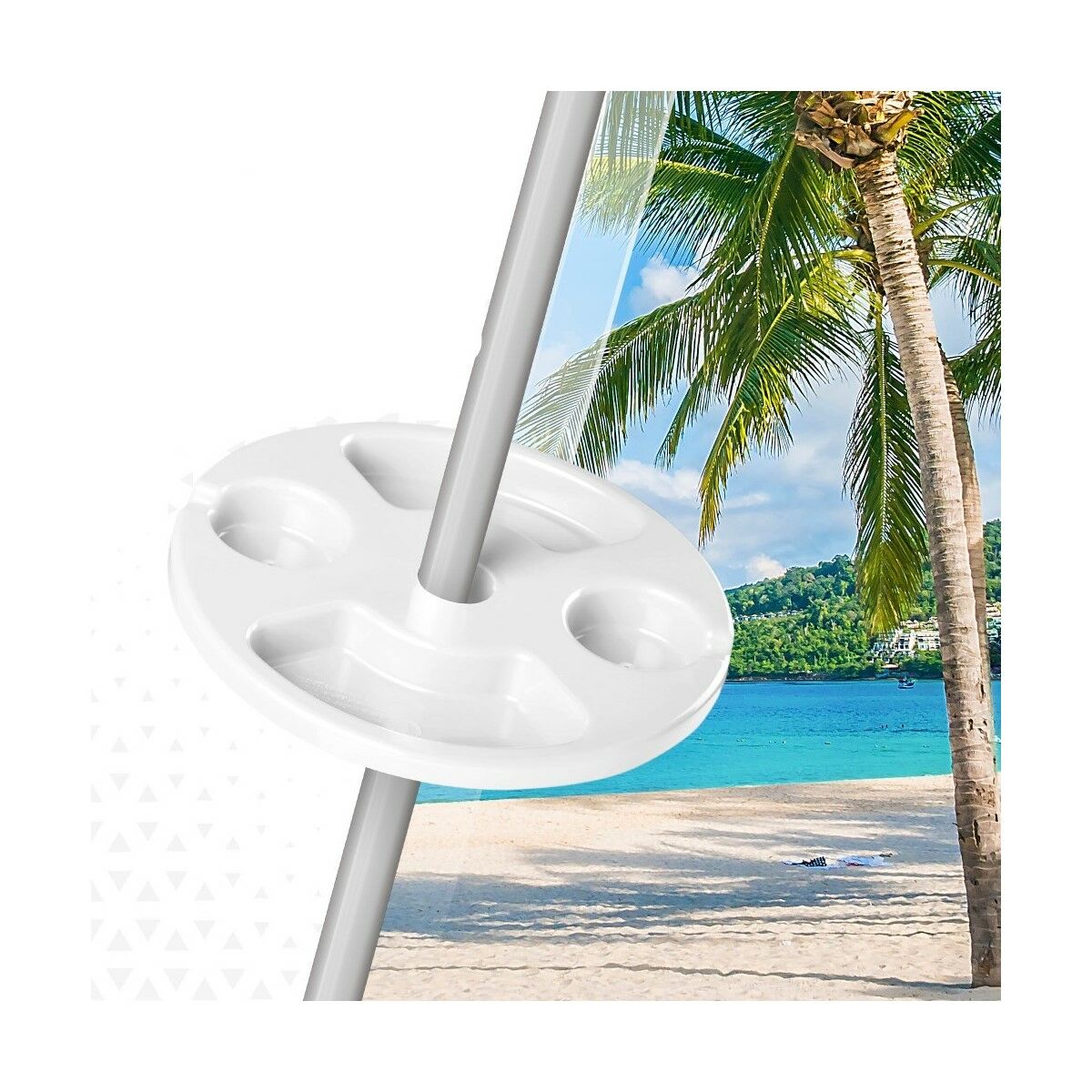 Strandparasoll med mugghållare Aktive 29,5 x 8 x 29,5 cm Naperny? (12 antal) - 7