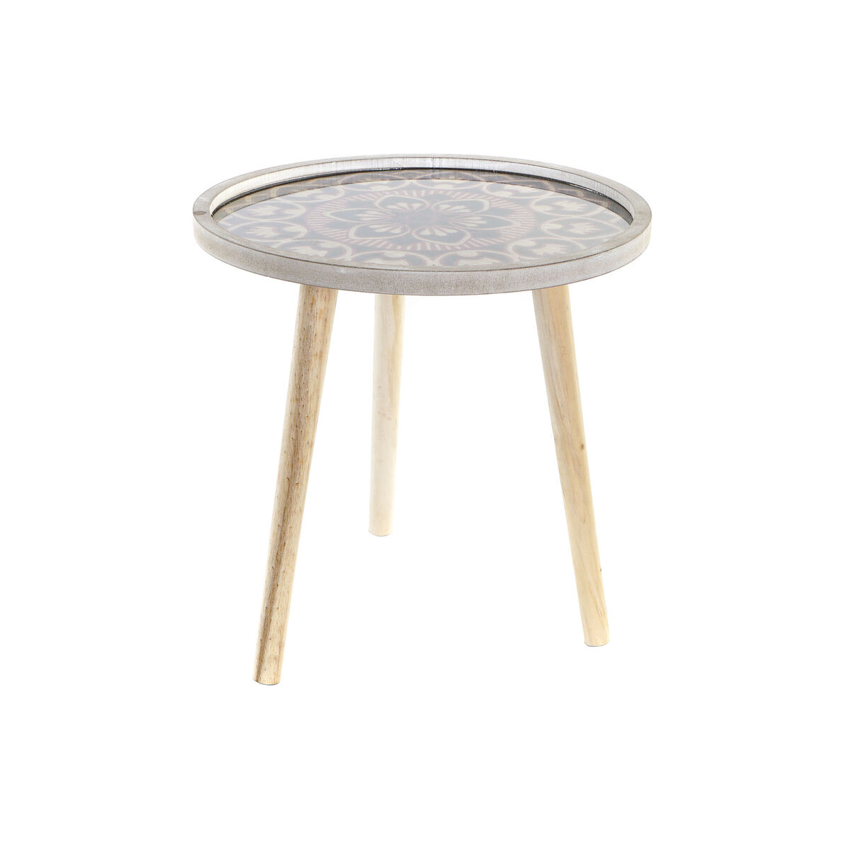 Sidobord DKD Home Decor Naturell Svart 40 x 40 x 41 cm Trä MDF - 7