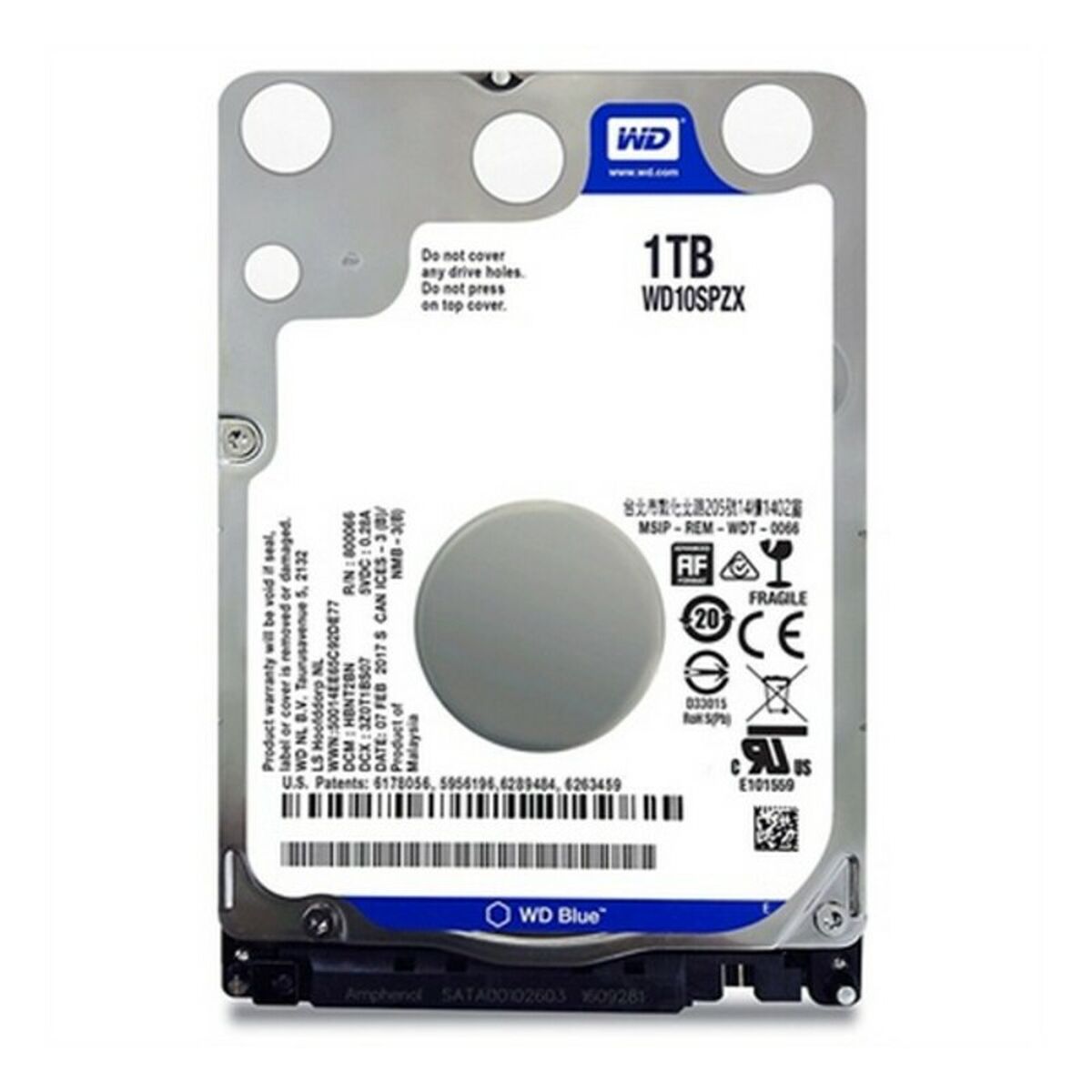 Hårddisk Western Digital WD10SPZX 1 TB 5400 rpm 2,5" 1 TB 1 TB HDD 1 TB SSD 2,5" - 2