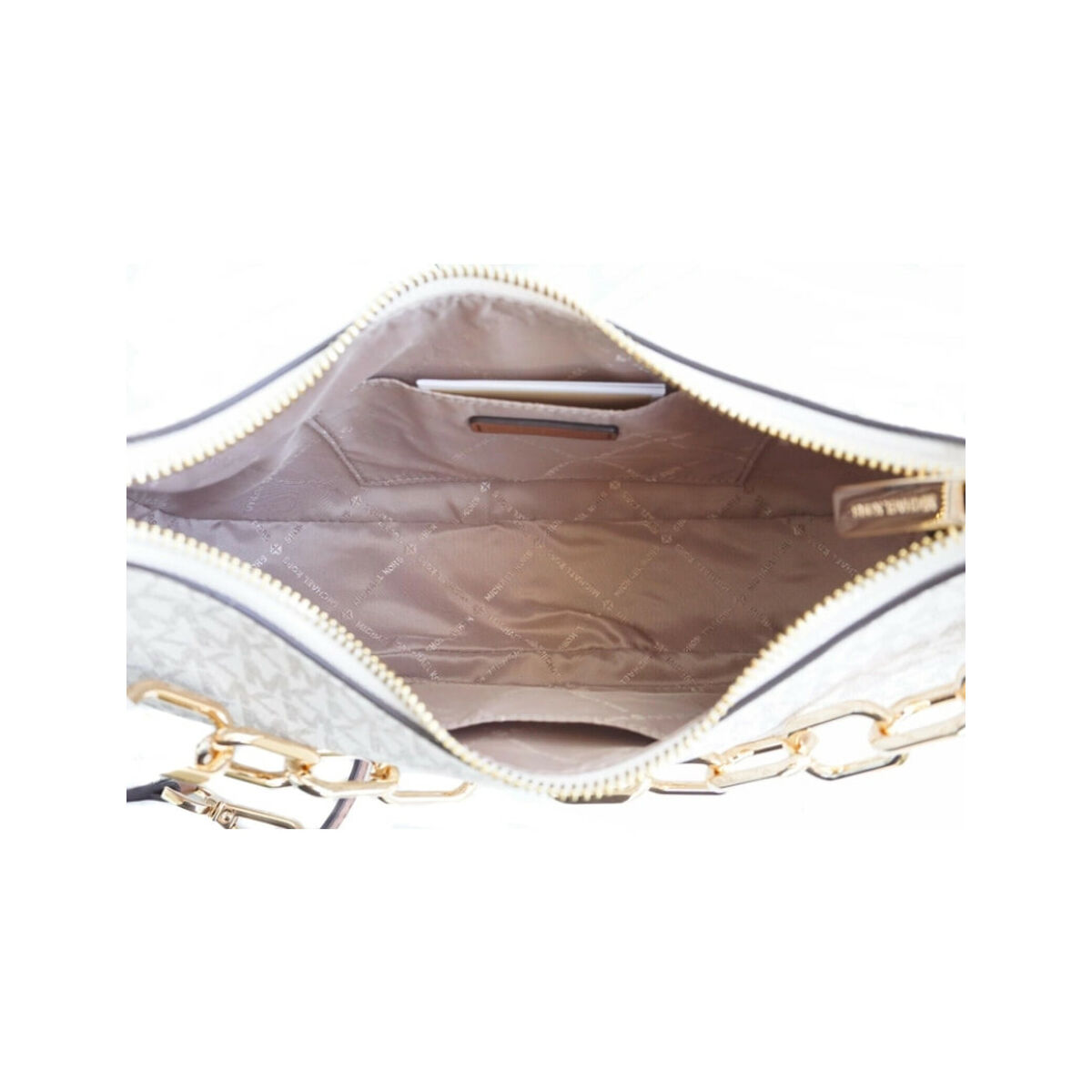 Damväska Michael Kors CORA-VANILLA Grå 27 x 21 x 7 cm - 3