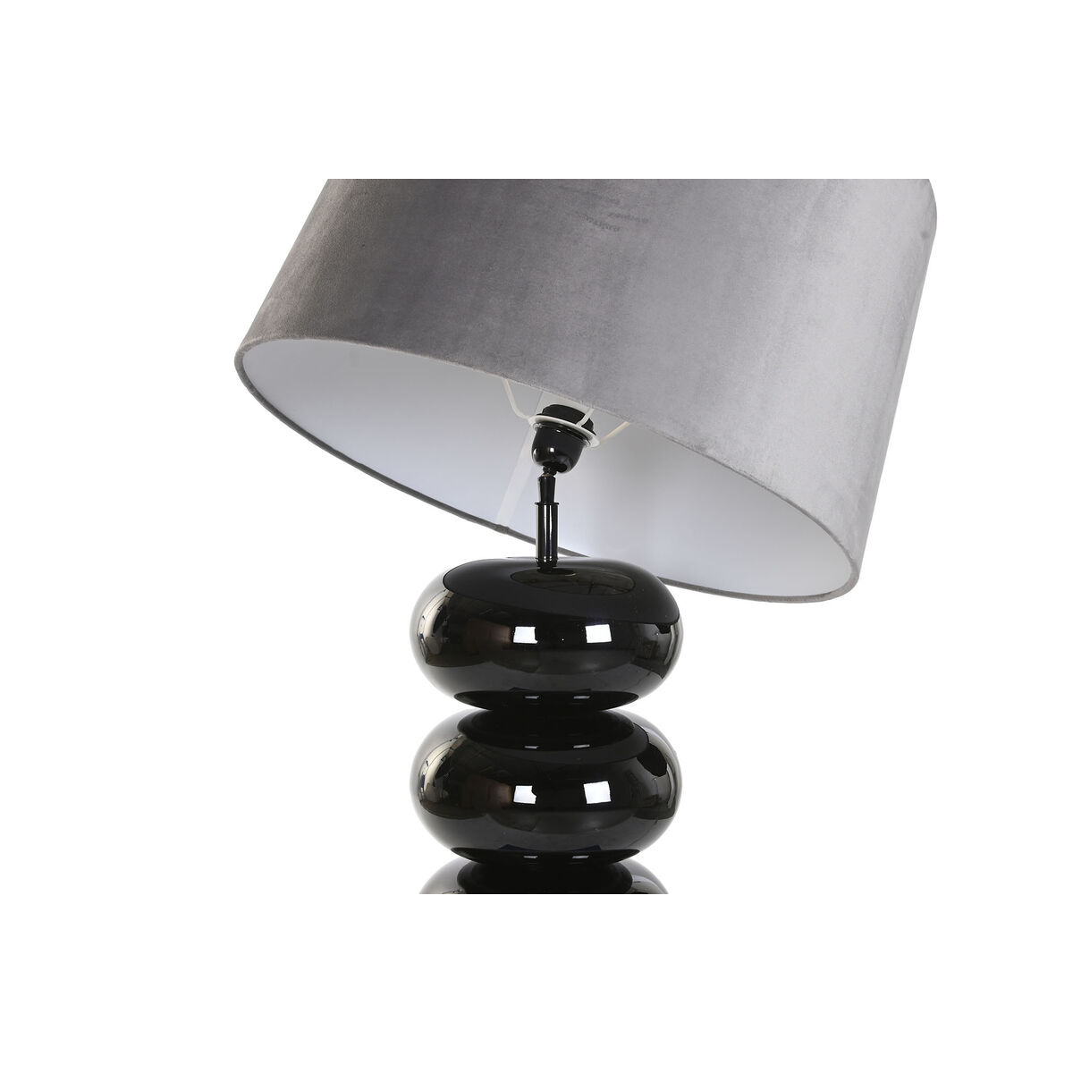 Bordslampa Home ESPRIT Svart Grå 50 W 220 V - 3